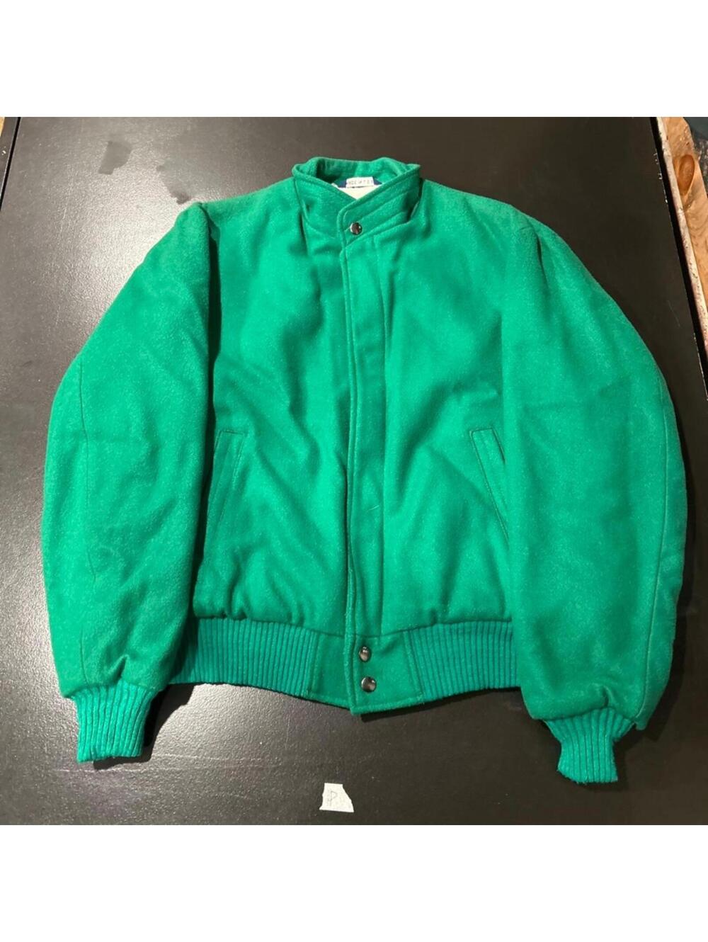 Vintage Town & Country by Gordon & Ferguson bomber jacket in a vibrant kelly gre